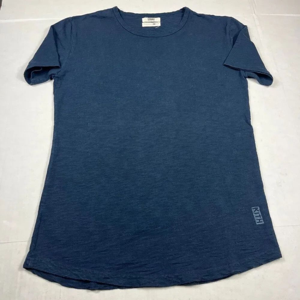 KITH Mens Pinnacle 200 Basic T-Shirt Blue Short Sleeve Minimalist Classic Tee S